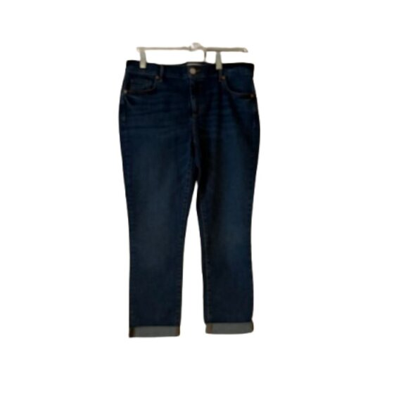 Loft Medium Rinse Blue Jeans - Skinny Crop - Size 10 - Picture 1 of 5